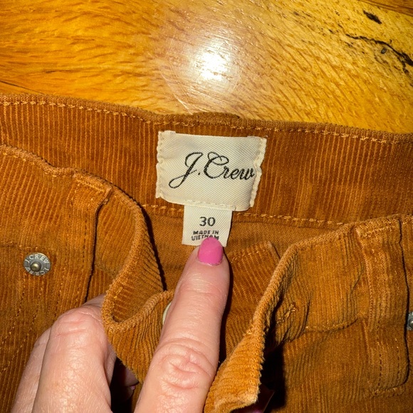 J. Crew and Banana Republic Hunter Green and Rust Corduroy Pants - Picture 4 of 5